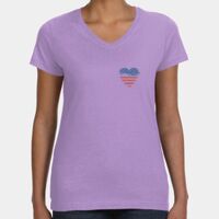Women's V-Neck Fine Jersey Tee Thumbnail