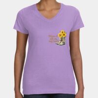 Women's V-Neck Fine Jersey Tee Thumbnail