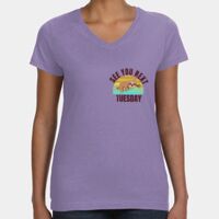 Women's V-Neck Fine Jersey Tee Thumbnail