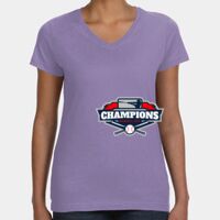 Women's V-Neck Fine Jersey Tee Thumbnail