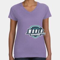Women's V-Neck Fine Jersey Tee Thumbnail