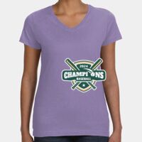 Women's V-Neck Fine Jersey Tee Thumbnail
