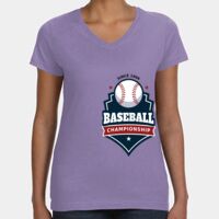 Women's V-Neck Fine Jersey Tee Thumbnail