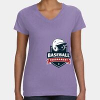 Women's V-Neck Fine Jersey Tee Thumbnail