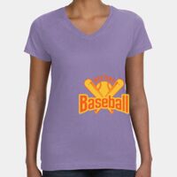 Women's V-Neck Fine Jersey Tee Thumbnail