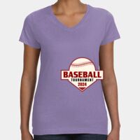 Women's V-Neck Fine Jersey Tee Thumbnail