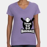 Women's V-Neck Fine Jersey Tee Thumbnail