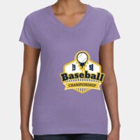 Women's V-Neck Fine Jersey Tee Thumbnail