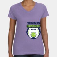Women's V-Neck Fine Jersey Tee Thumbnail