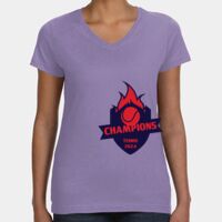 Women's V-Neck Fine Jersey Tee Thumbnail