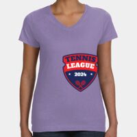 Women's V-Neck Fine Jersey Tee Thumbnail
