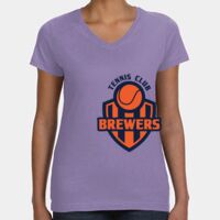 Women's V-Neck Fine Jersey Tee Thumbnail