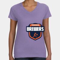 Women's V-Neck Fine Jersey Tee Thumbnail