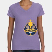 Women's V-Neck Fine Jersey Tee Thumbnail