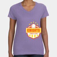 Women's V-Neck Fine Jersey Tee Thumbnail