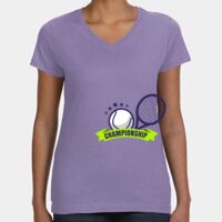 Women's V-Neck Fine Jersey Tee Thumbnail