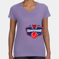 Women's V-Neck Fine Jersey Tee Thumbnail
