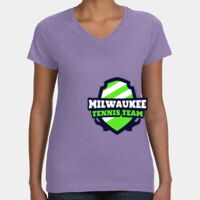Women's V-Neck Fine Jersey Tee Thumbnail