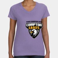 Women's V-Neck Fine Jersey Tee Thumbnail