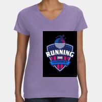 Women's V-Neck Fine Jersey Tee Thumbnail