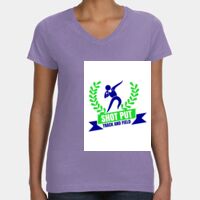 Women's V-Neck Fine Jersey Tee Thumbnail