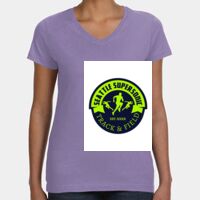 Women's V-Neck Fine Jersey Tee Thumbnail