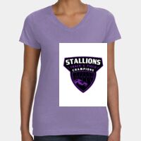 Women's V-Neck Fine Jersey Tee Thumbnail