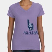 Women's V-Neck Fine Jersey Tee Thumbnail