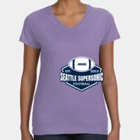 Women's V-Neck Fine Jersey Tee Thumbnail