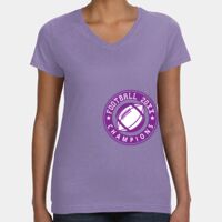 Women's V-Neck Fine Jersey Tee Thumbnail