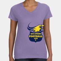 Women's V-Neck Fine Jersey Tee Thumbnail
