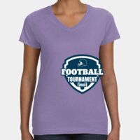 Women's V-Neck Fine Jersey Tee Thumbnail