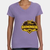 Women's V-Neck Fine Jersey Tee Thumbnail