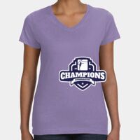 Women's V-Neck Fine Jersey Tee Thumbnail