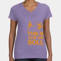 Women's V-Neck Fine Jersey Tee Thumbnail