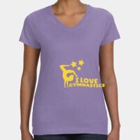 Women's V-Neck Fine Jersey Tee Thumbnail