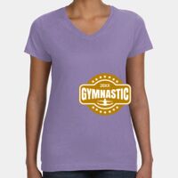 Women's V-Neck Fine Jersey Tee Thumbnail