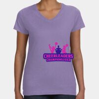 Women's V-Neck Fine Jersey Tee Thumbnail