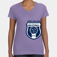 Women's V-Neck Fine Jersey Tee Thumbnail