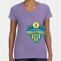 Women's V-Neck Fine Jersey Tee Thumbnail