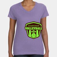 Women's V-Neck Fine Jersey Tee Thumbnail