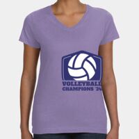Women's V-Neck Fine Jersey Tee Thumbnail