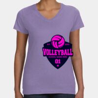 Women's V-Neck Fine Jersey Tee Thumbnail