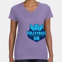 Women's V-Neck Fine Jersey Tee Thumbnail