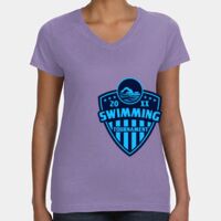 Women's V-Neck Fine Jersey Tee Thumbnail