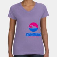 Women's V-Neck Fine Jersey Tee Thumbnail
