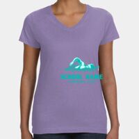 Women's V-Neck Fine Jersey Tee Thumbnail