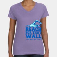 Women's V-Neck Fine Jersey Tee Thumbnail