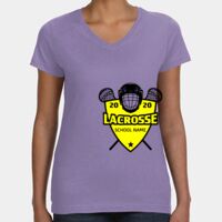Women's V-Neck Fine Jersey Tee Thumbnail