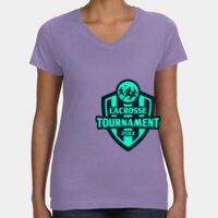 Women's V-Neck Fine Jersey Tee Thumbnail